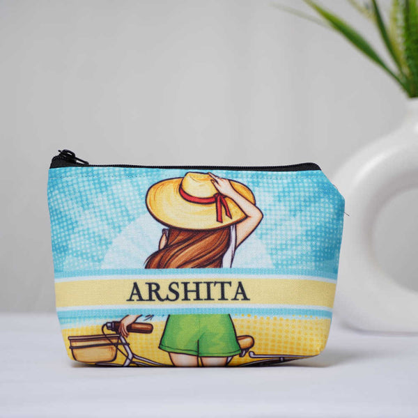 Girl Printed Personalised Pouch